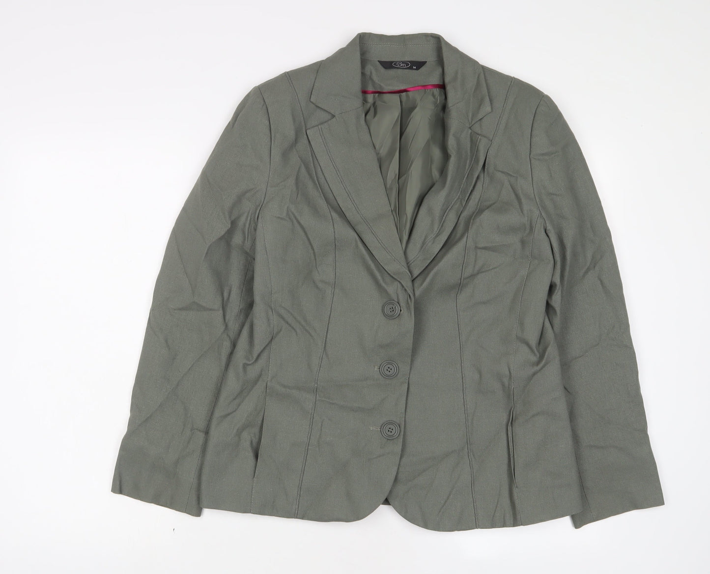 Womens UK Size 14 Bonmarché Green Jacket