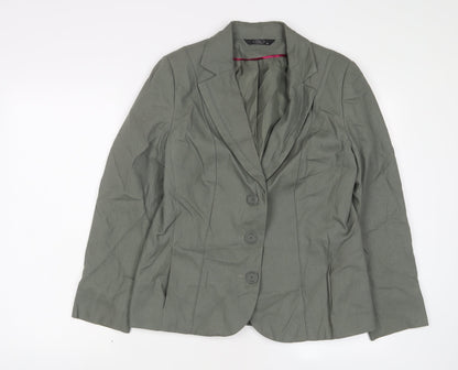 Womens UK Size 14 Bonmarché Green Jacket