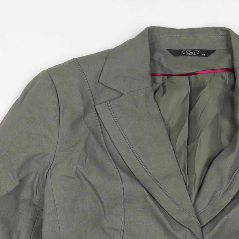 Womens UK Size 14 Bonmarché Green Jacket