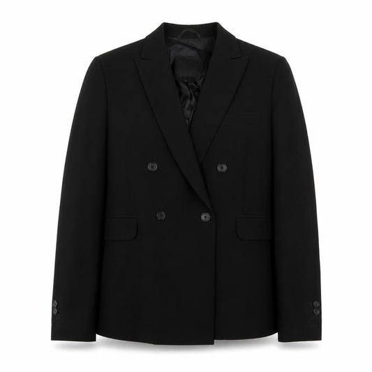 Costume National Womens Black Jacket Blazer Size 16 Button