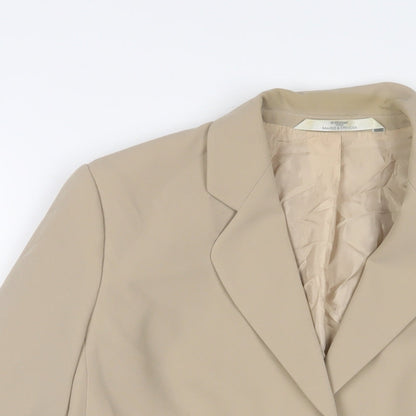 Womens UK Size 12 Marks and Spencer Beige Jacket