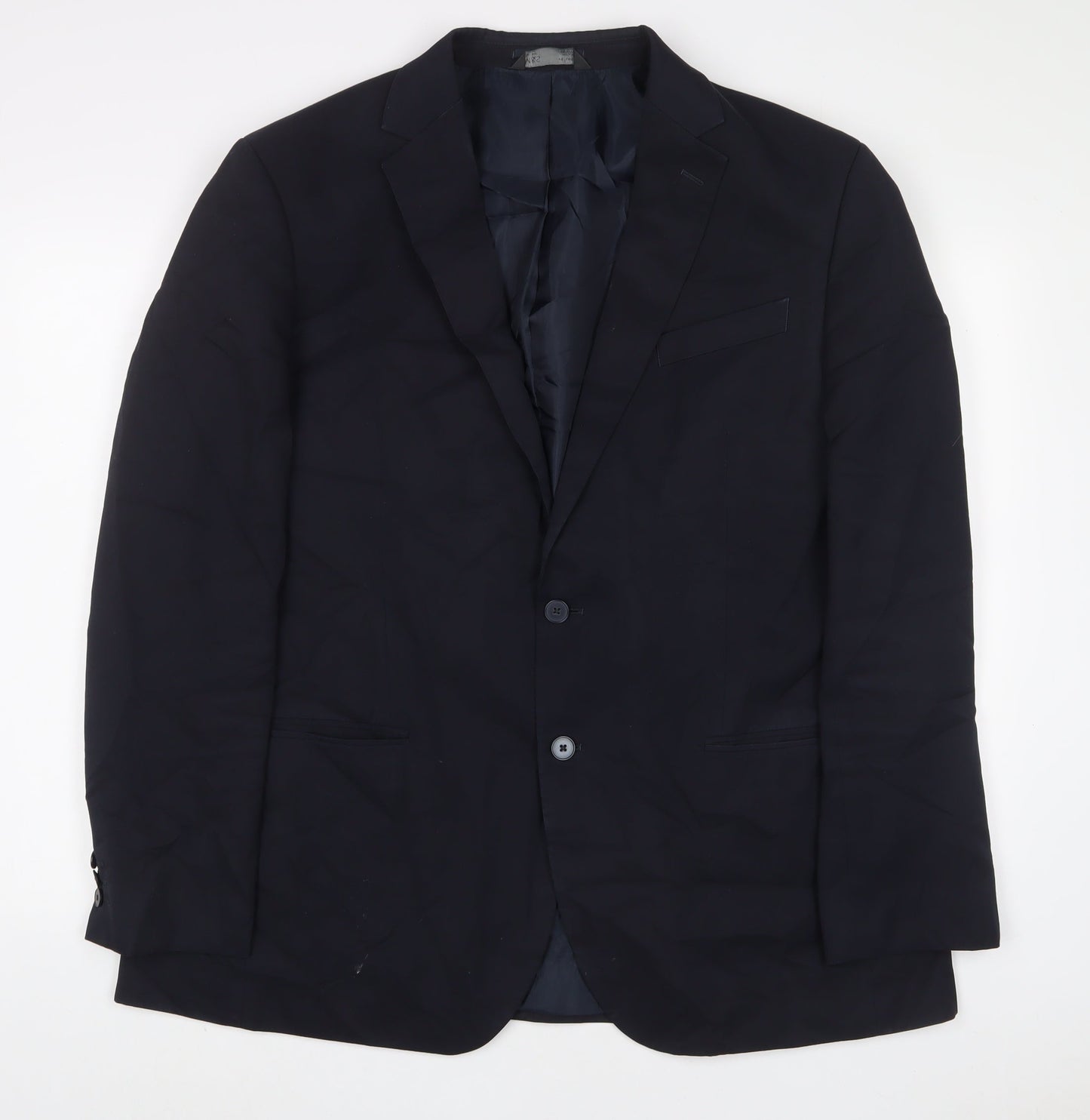 Mens UK Size 46 Marks and Spencer Regular Blue Suit Jacket