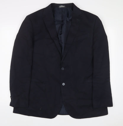 Mens UK Size 46 Marks and Spencer Regular Blue Suit Jacket