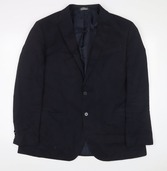 Mens UK Size 46 Marks and Spencer Regular Blue Suit Jacket