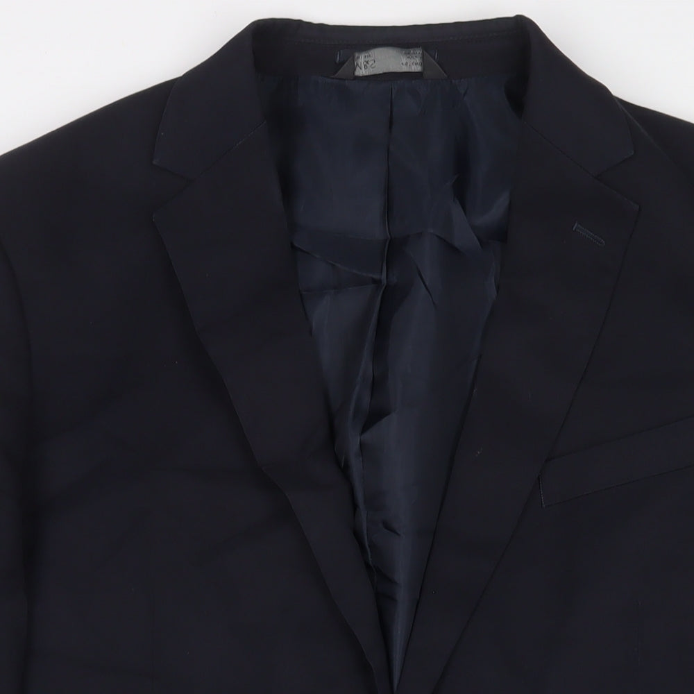 Mens UK Size 46 Marks and Spencer Regular Blue Suit Jacket