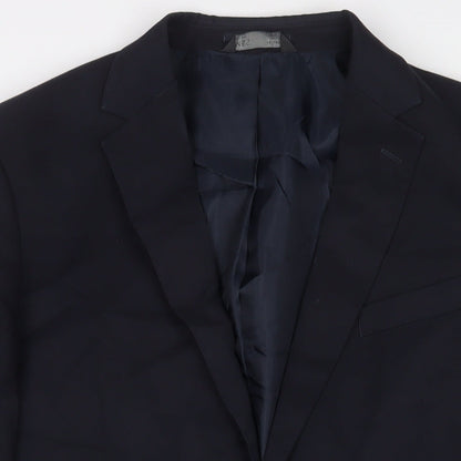Mens UK Size 46 Marks and Spencer Regular Blue Suit Jacket