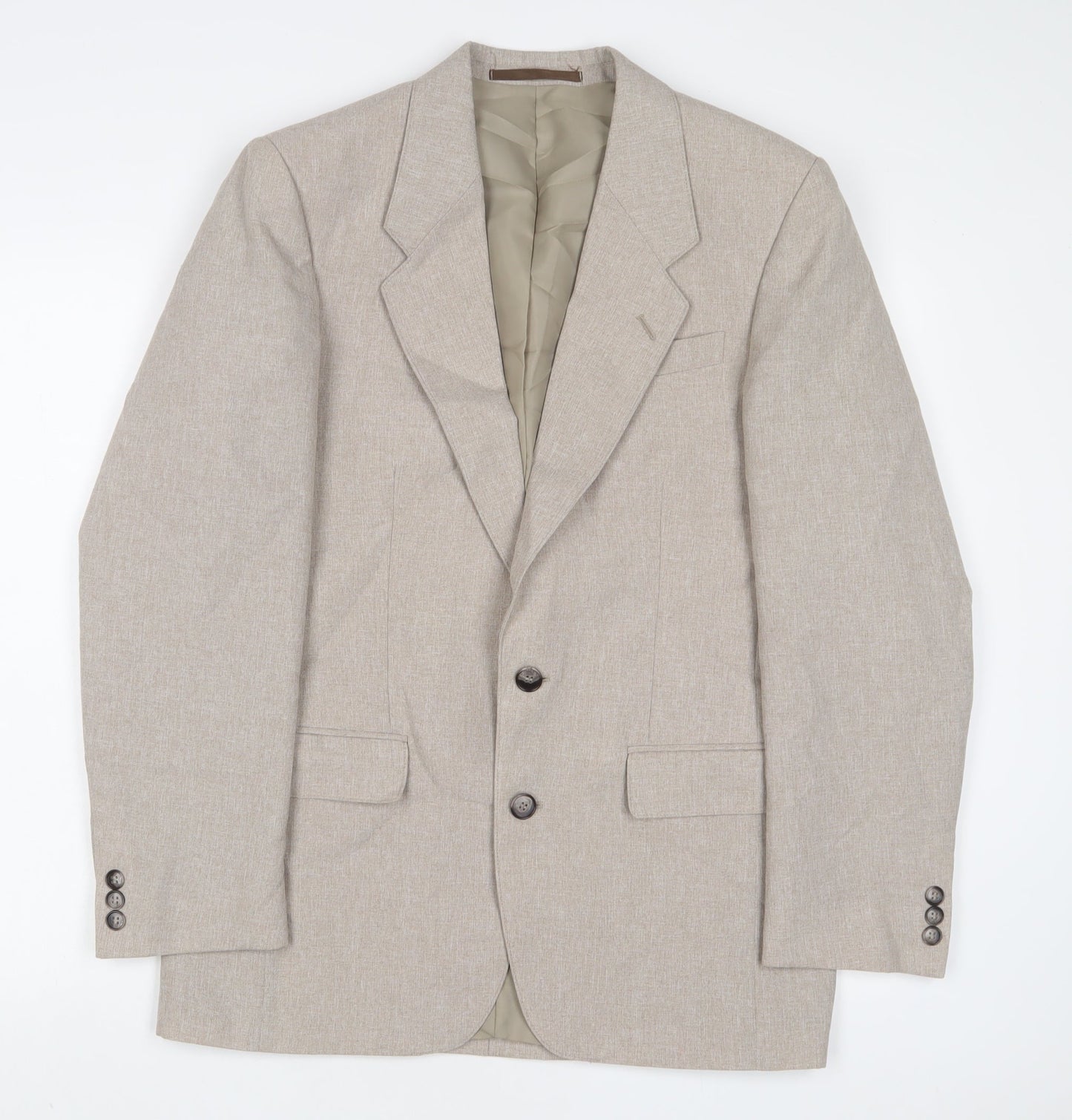 Mens UK Size 36 C&A Regular Beige Suit Jacket