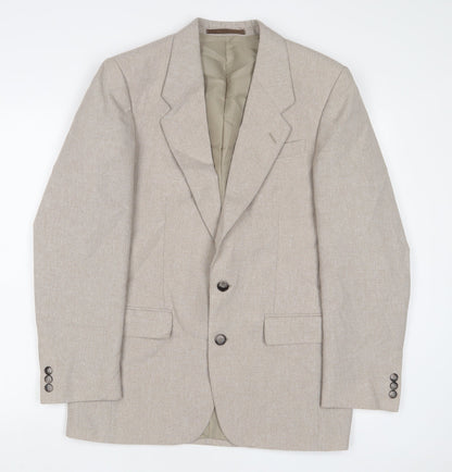 Mens UK Size 36 C&A Regular Beige Suit Jacket