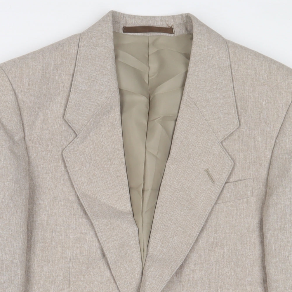 Mens UK Size 36 C&A Regular Beige Suit Jacket