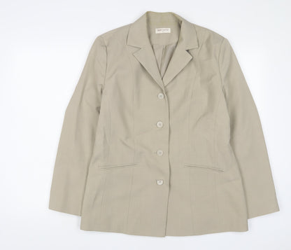 Womens UK Size 14 Bonmarché Beige Jacket