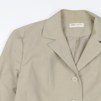 Womens UK Size 14 Bonmarché Beige Jacket