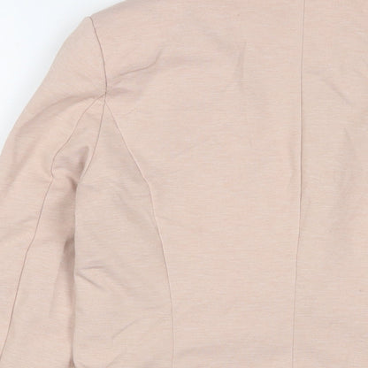 H&M Womens Pink Jacket Blazer Size 10 Button