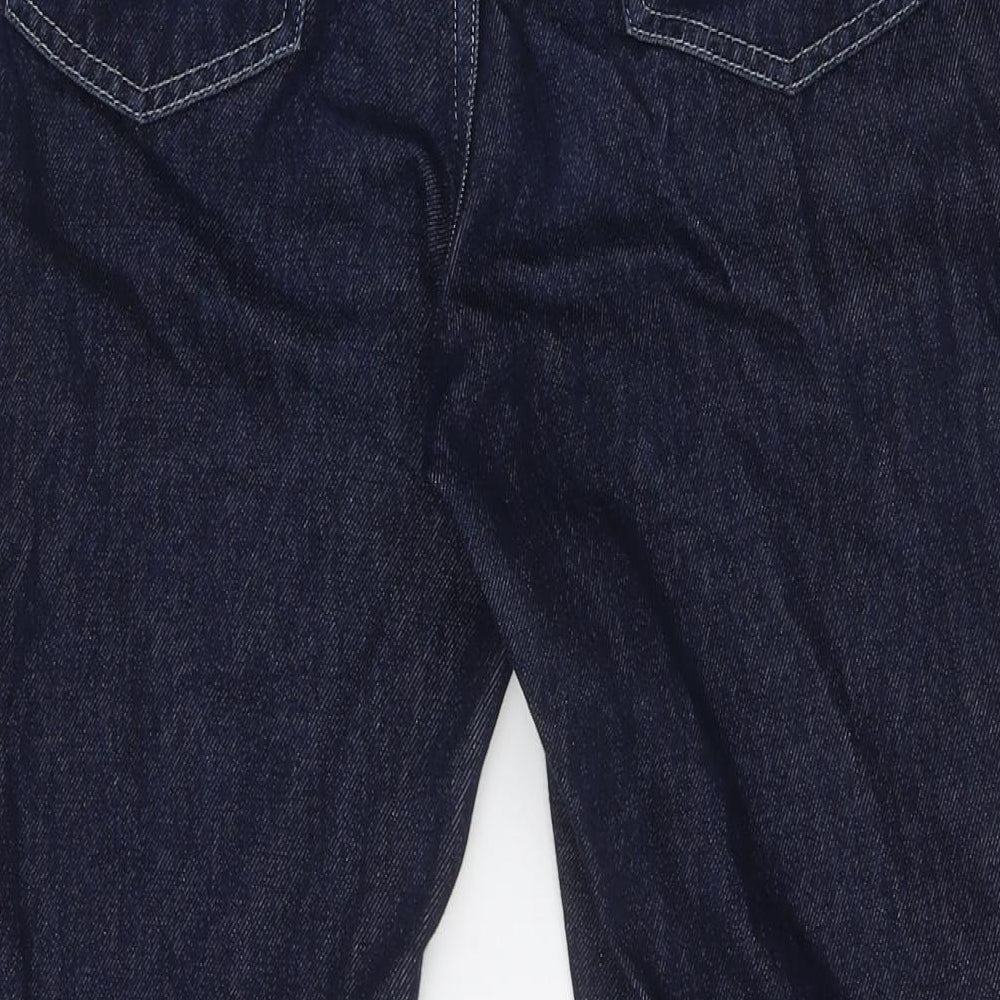 Naked Womens Blue Cotton Straight Jeans Size 10 L31 in Regular Button