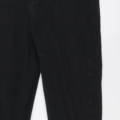 Mens UK Size 30 in River Island Regular Fit Skinny Black Jeans