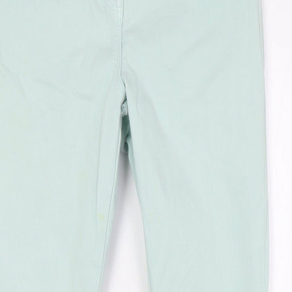 Gok Wan Womens Green Cotton Skinny Jeans Size 12 L27 in Regular Zip