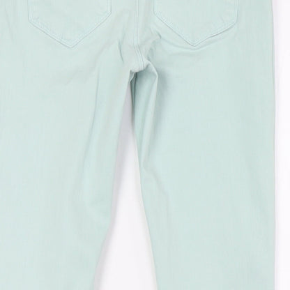 Gok Wan Womens Green Cotton Skinny Jeans Size 12 L27 in Regular Zip