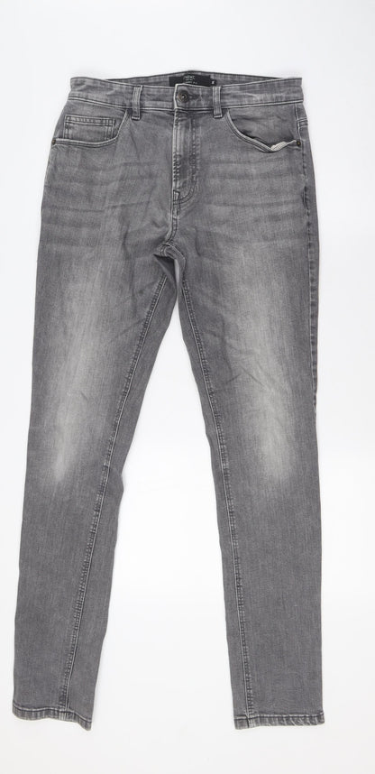 Mens UK Size 30 in NEXT Regular Fit Skinny Green Jeans