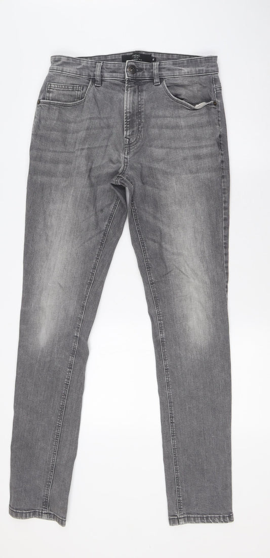 Mens UK Size 30 in NEXT Regular Fit Skinny Green Jeans