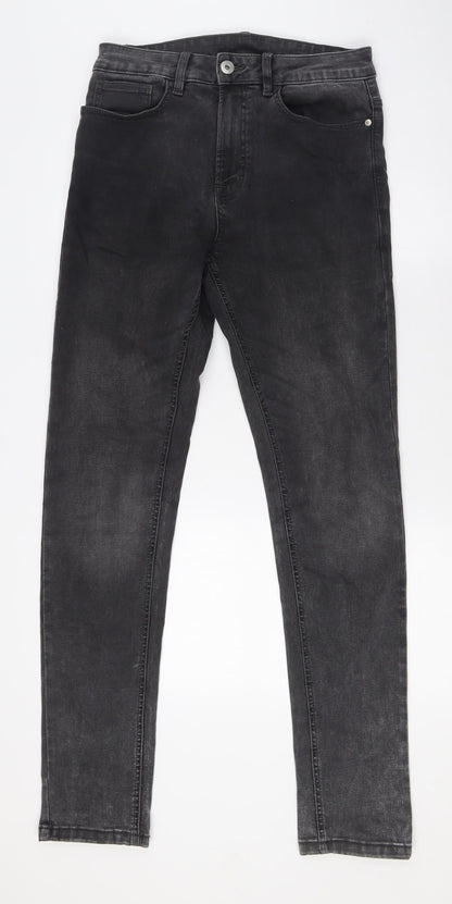 Mens UK Size 30 in NEXT Regular Fit Skinny Grey Jeans