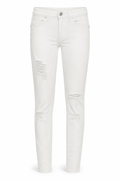 Womens UK Size 25 in Topshop Regular Fit Skinny White Jeans