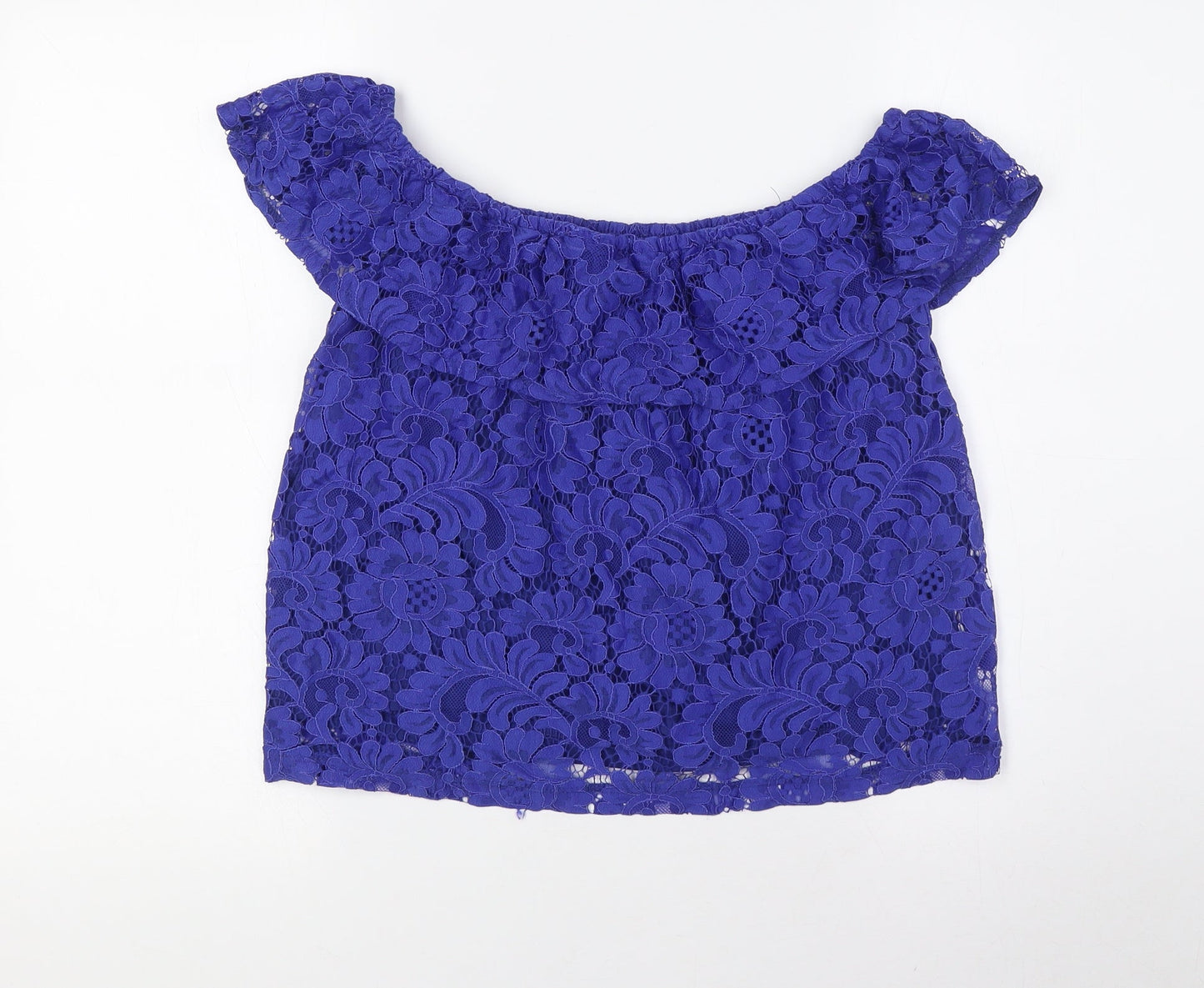 Womens UK Size 10 Dorothy Perkins Blue Basic Blouse