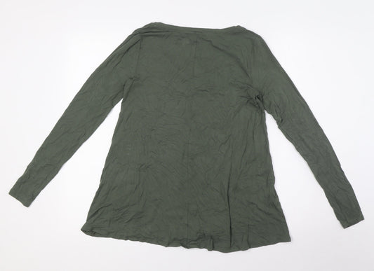 Womens UK Size S Hollister Green Basic Blouse