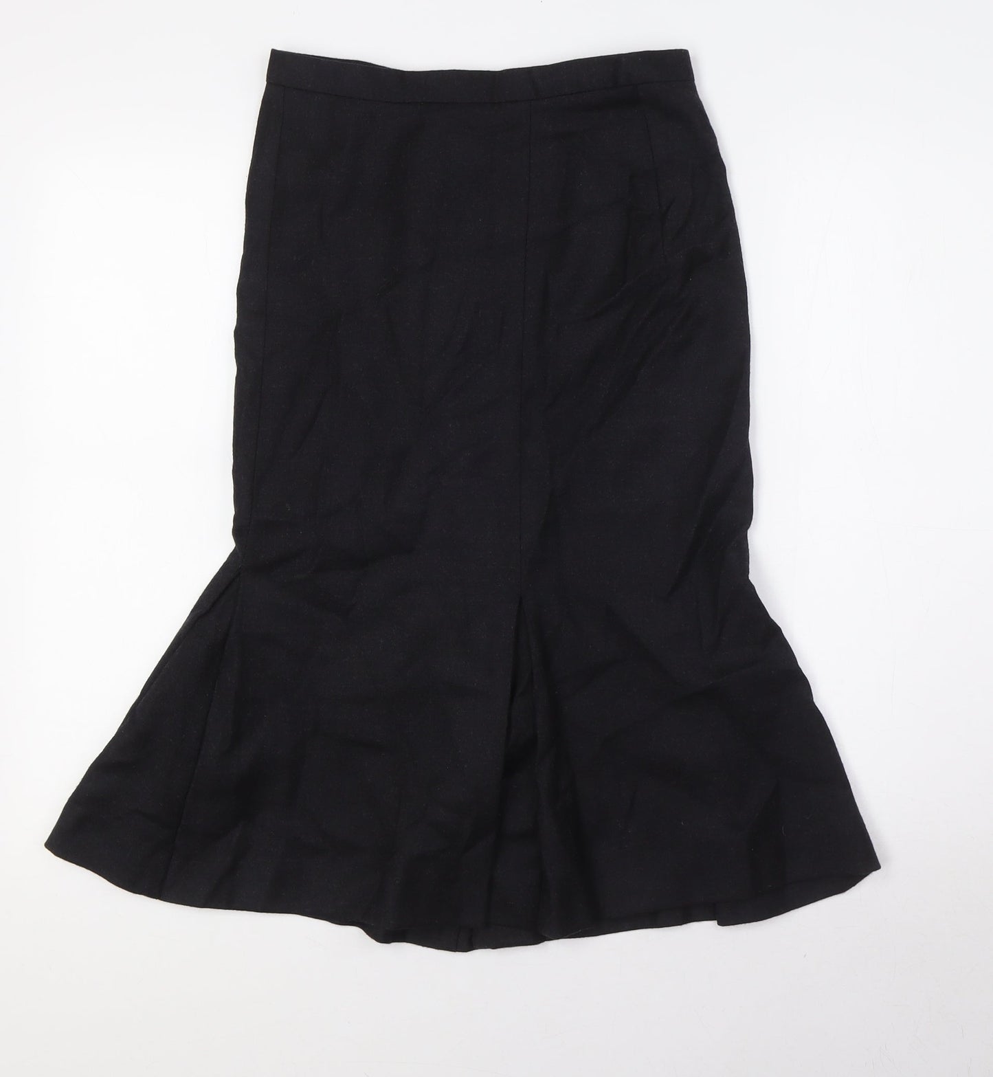 French Connection Womens Black Wool Straight & Pencil Skirt Size 6 Zip