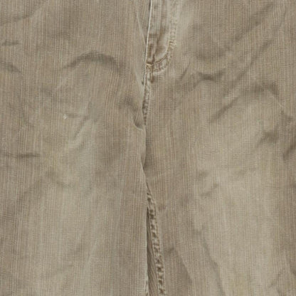 Linea Mens Beige Cotton Straight Jeans Size 34 in L32 in Regular Zip