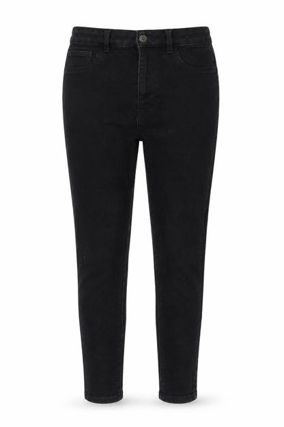 Womens UK Size 12 New Look Regular Fit Tapered Black Jeans