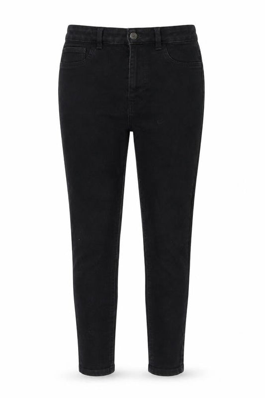 Womens UK Size 12 New Look Regular Fit Tapered Black Jeans