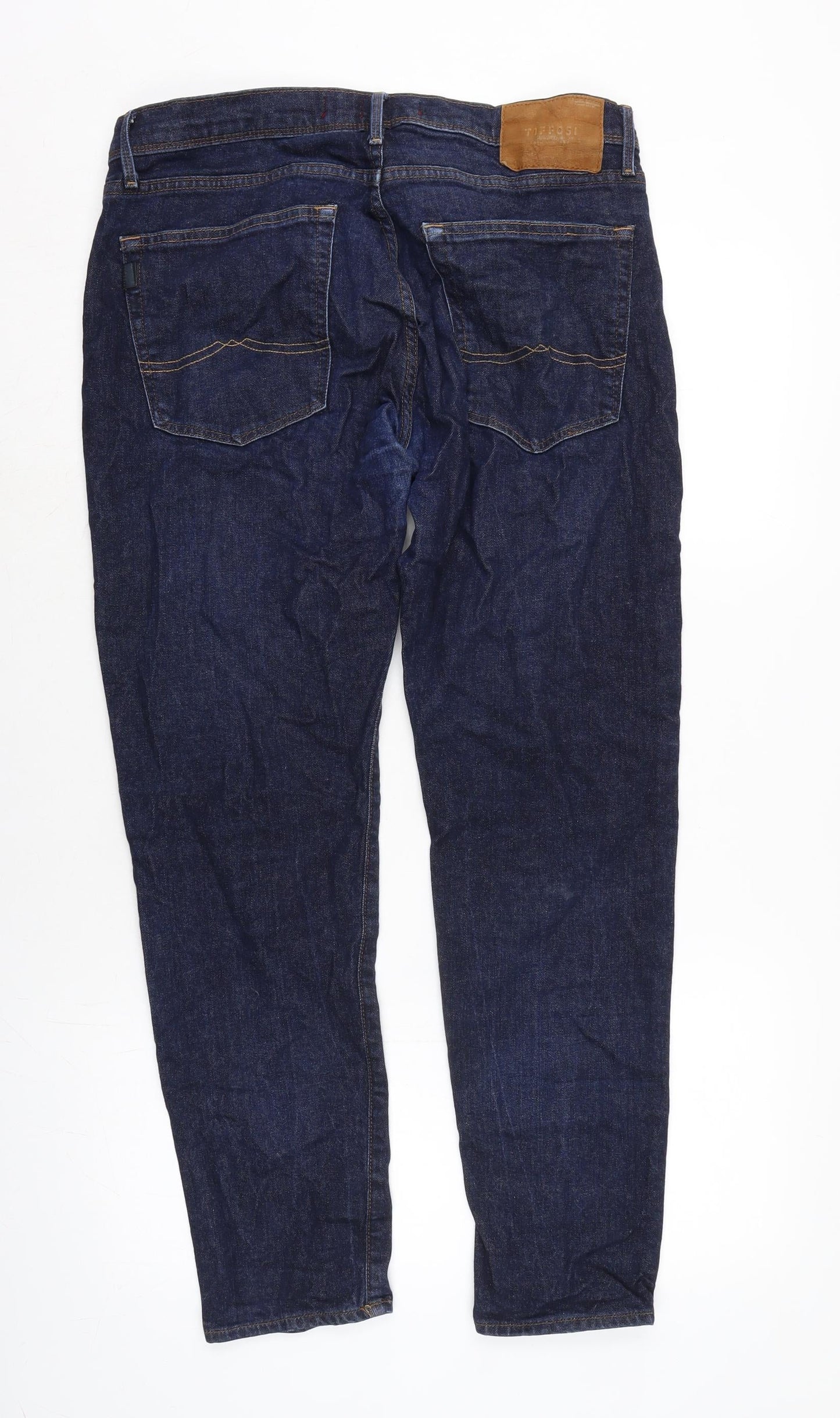 Mens UK Size 32 in Tifossi Regular Fit Straight Blue Jeans