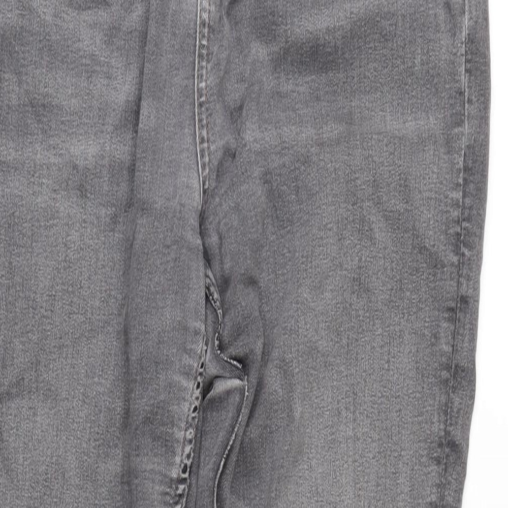 Womens UK Size 14 Marks and Spencer Regular Fit Straight Grey Jeans