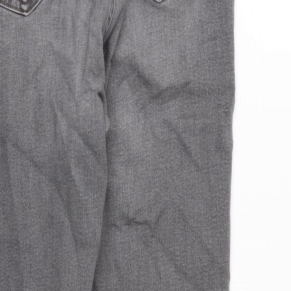 Womens UK Size 14 Marks and Spencer Regular Fit Straight Grey Jeans