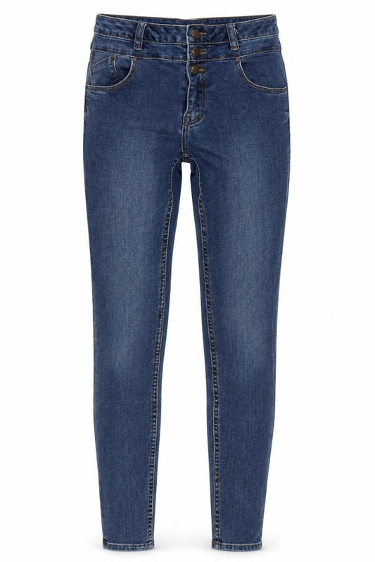 Womens UK Size 10 New Look Regular Fit Tapered Blue Jeans