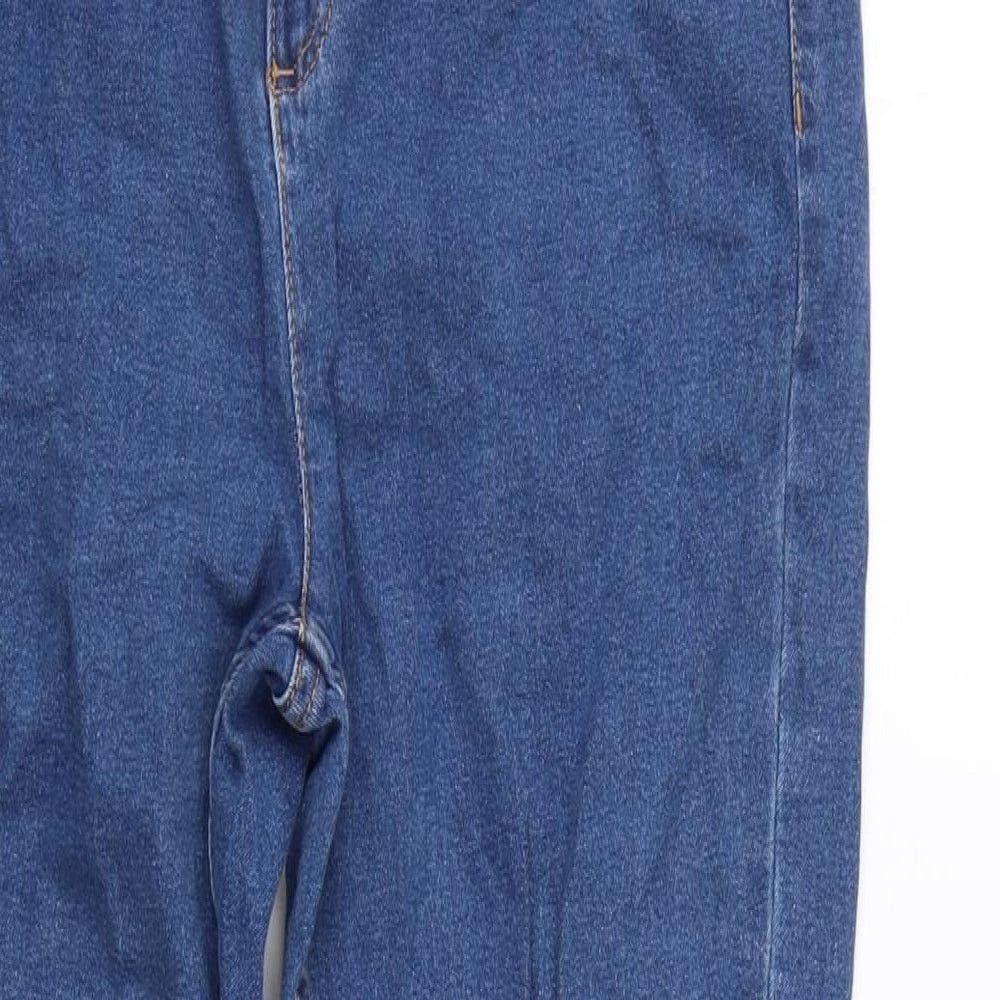 Womens UK Size 14 Marks and Spencer Regular Fit Straight Blue Jeans