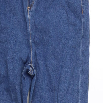 Womens UK Size 14 Marks and Spencer Regular Fit Straight Blue Jeans
