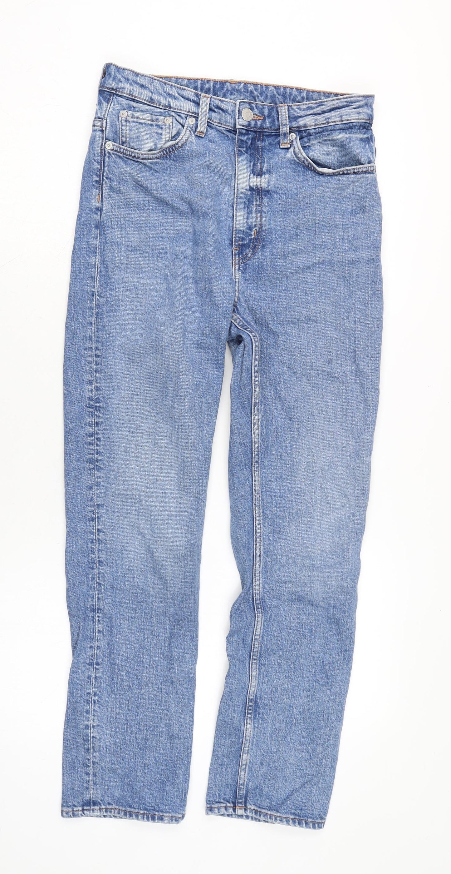 Case Womens Blue Cotton Blend Straight Jeans Size 29 in L28 in Regular Zip