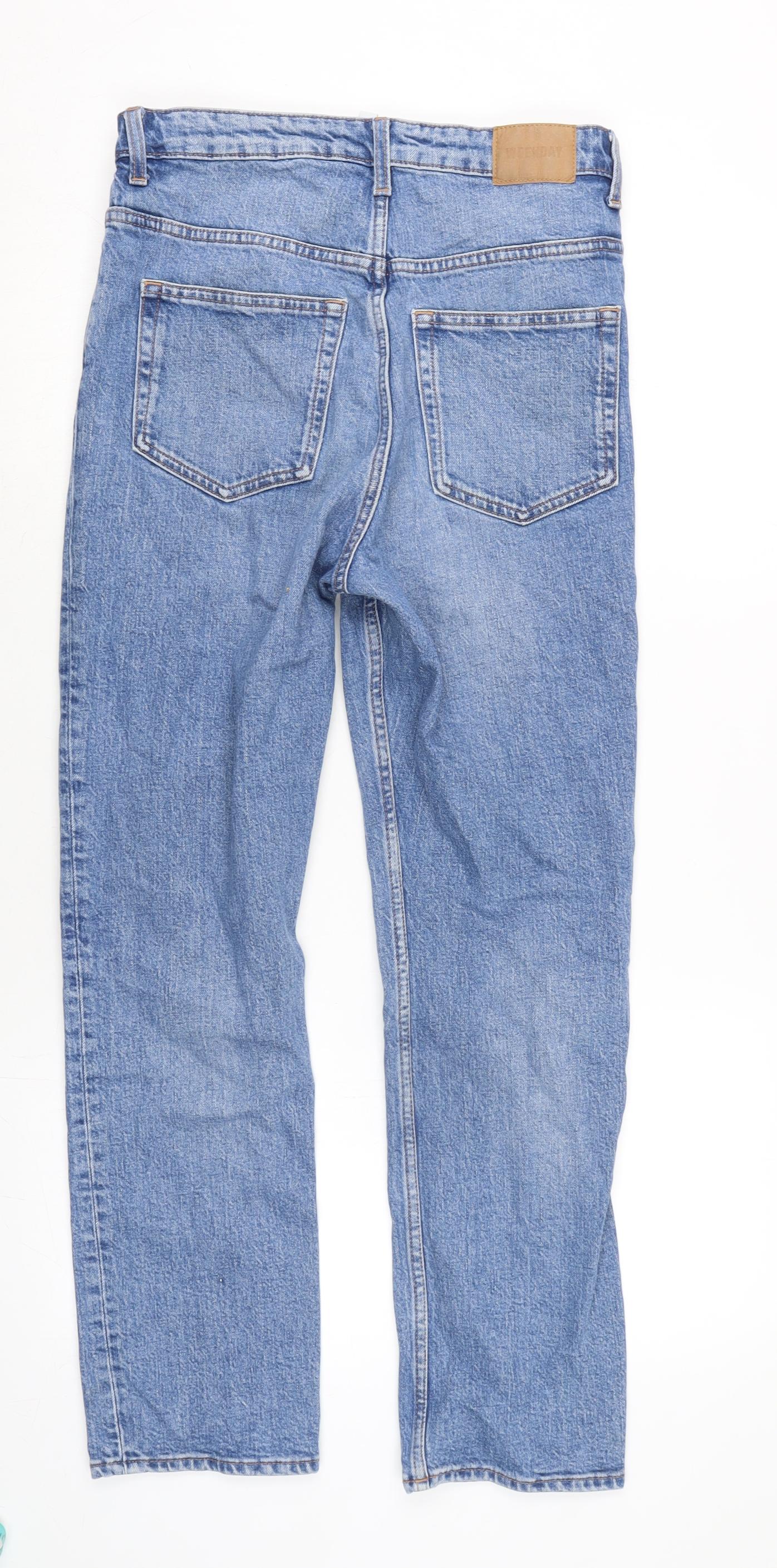Case Womens Blue Cotton Blend Straight Jeans Size 29 in L28 in Regular Zip