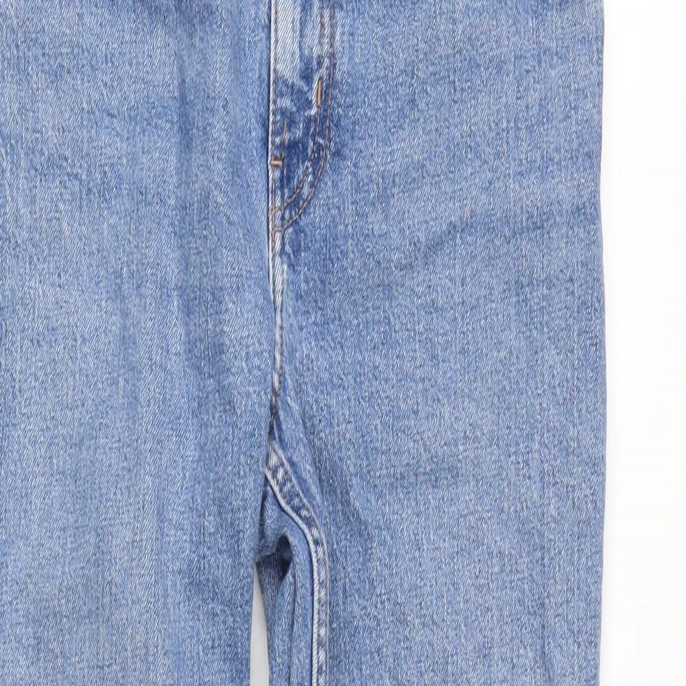 Case Womens Blue Cotton Blend Straight Jeans Size 29 in L28 in Regular Zip