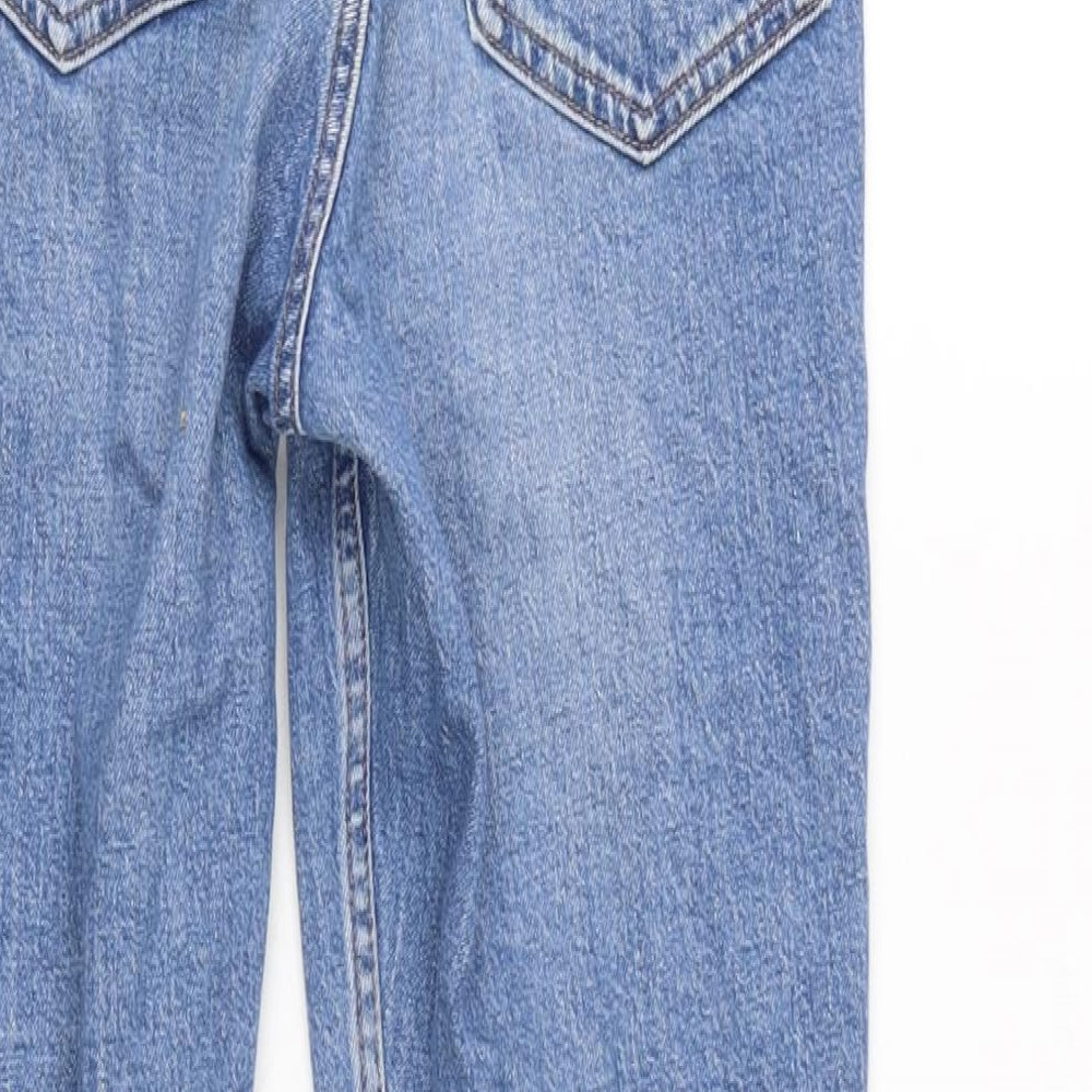 Case Womens Blue Cotton Blend Straight Jeans Size 29 in L28 in Regular Zip