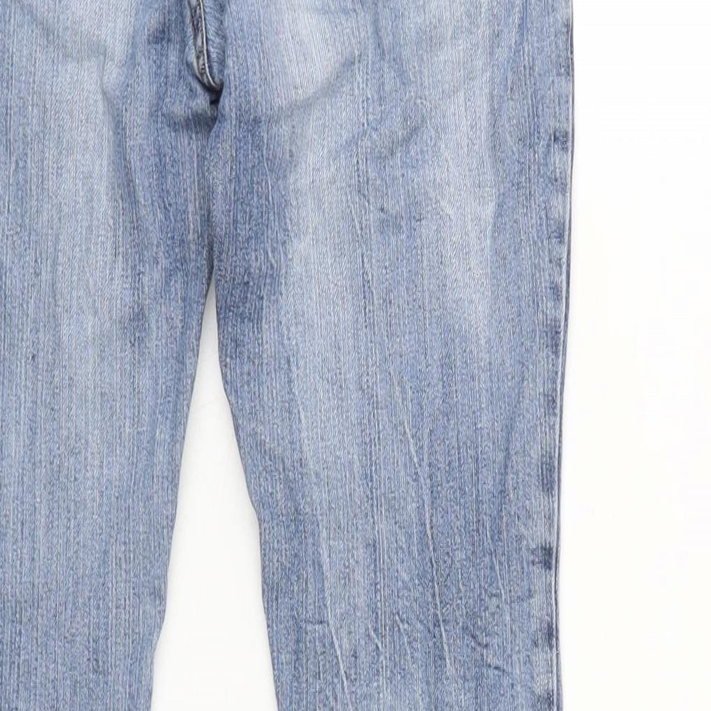 Womens UK Size 6 Love Label Regular Fit Tapered Blue Jeans