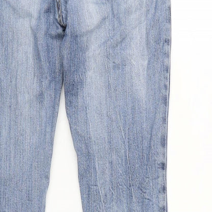 Womens UK Size 6 Love Label Regular Fit Tapered Blue Jeans