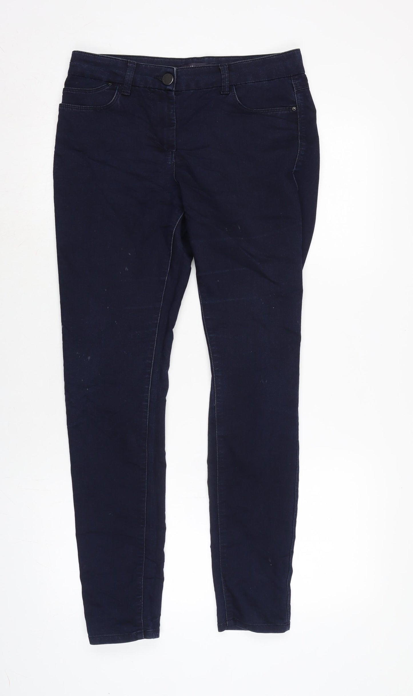 Womens UK Size 10 Marks and Spencer Regular Fit Straight Blue Jeans