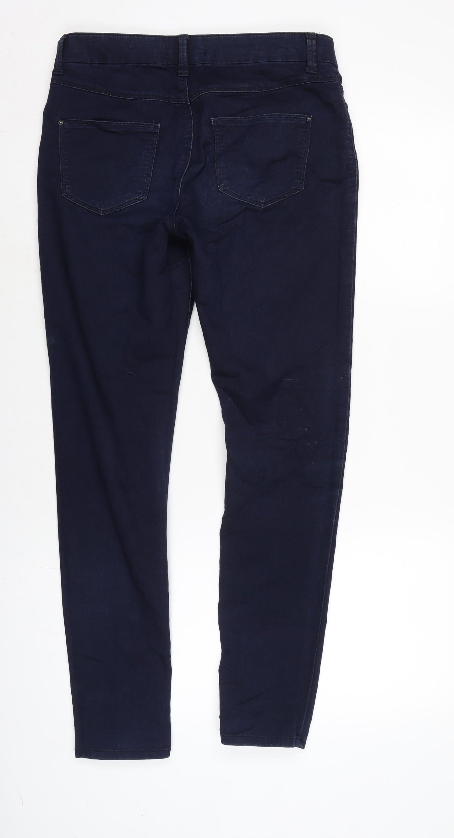 Womens UK Size 10 Marks and Spencer Regular Fit Straight Blue Jeans