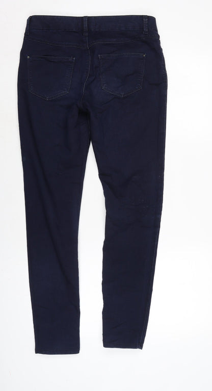 Womens UK Size 10 Marks and Spencer Regular Fit Straight Blue Jeans