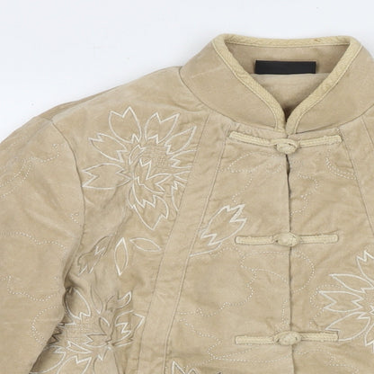 Principles Womens Brown Jacket Size 14 Button