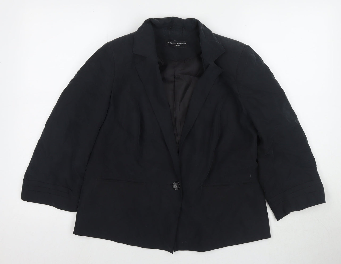 Womens UK Size 14 Dorothy Perkins Black Jacket