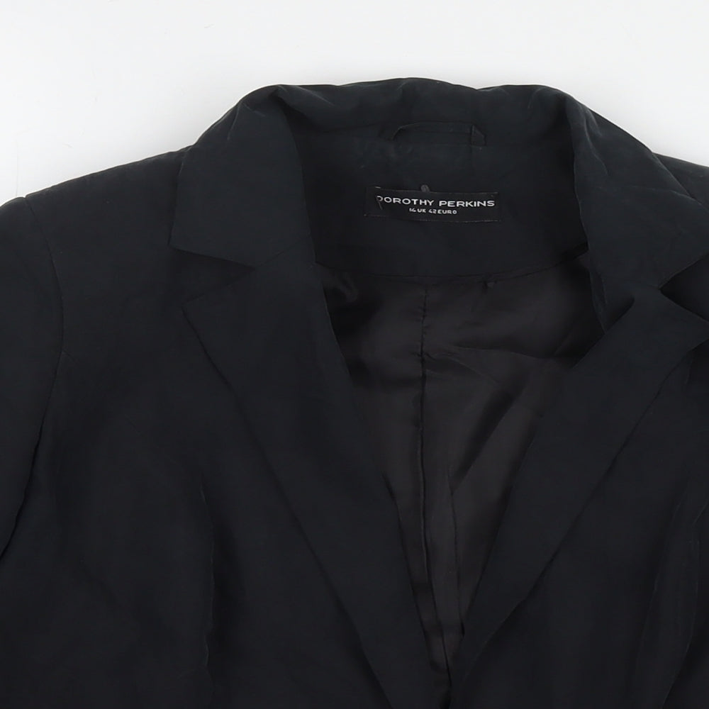Womens UK Size 14 Dorothy Perkins Black Jacket