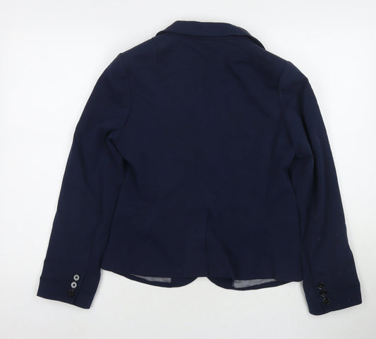 Gap Womens Blue Jacket Blazer Size 6 Button