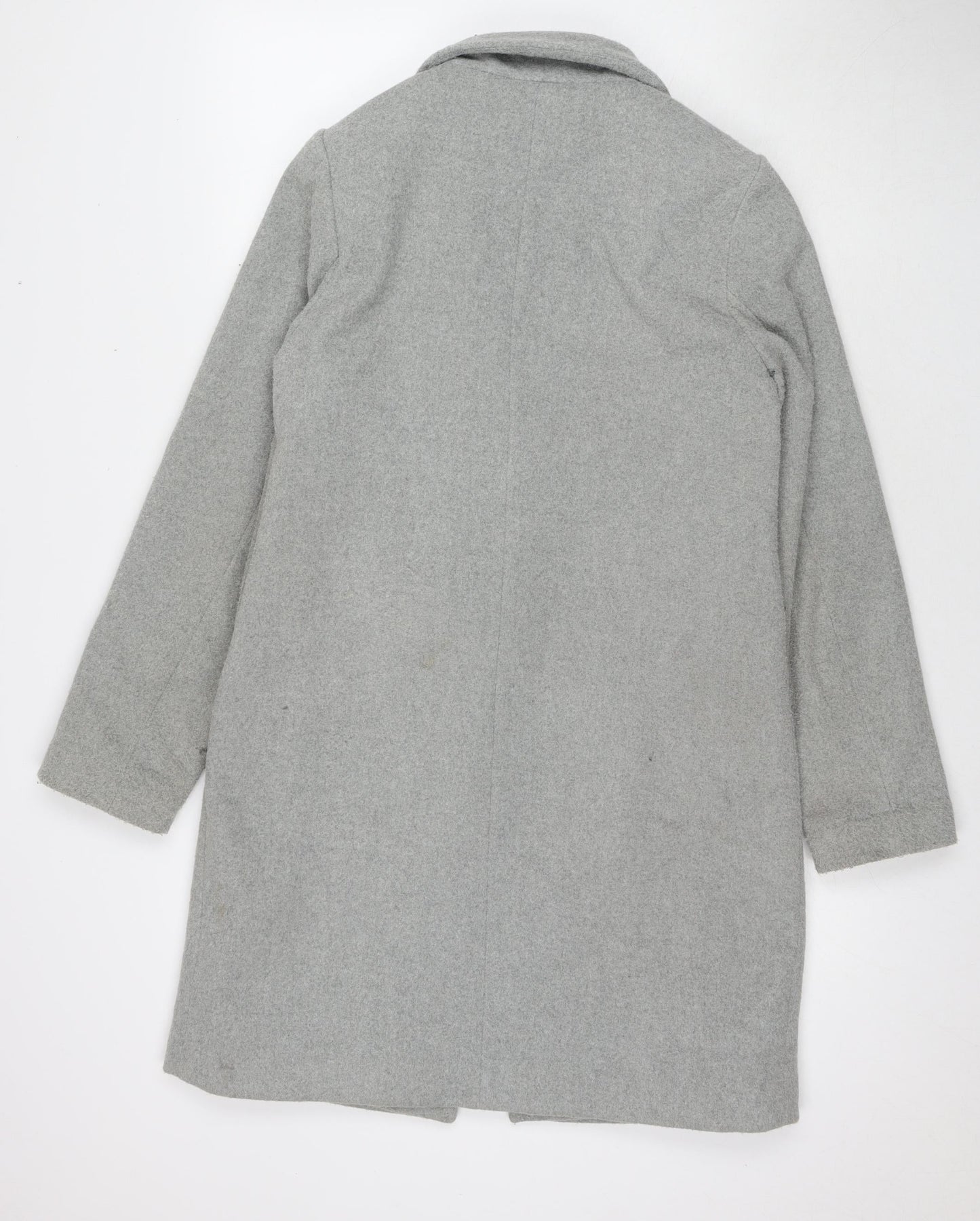 Womens UK Size 8 New Look Grey Pea Coat